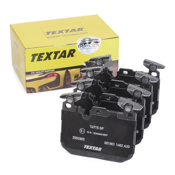 Brake pad kit TEXTAR 8822D1609 expert knowledge