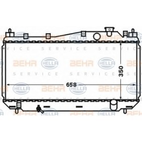 Chladič, chlazení motoru 19010-PMM-A01 HELLA 8MK376768-291 HONDA, VOLVO, ACURA