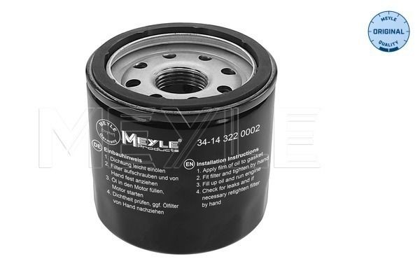 MEYLE  34-14 322 0002 Olejový filtr R: 68mm, Výška: 65mm
