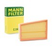 MANN-FILTER Въздушен филтър RENAULT вложка на филтър