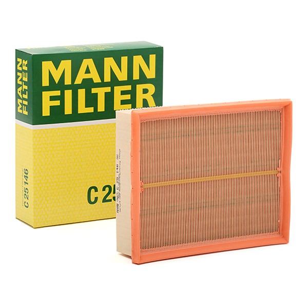 MANN-FILTER C 25 146 Filtro aria Lunghezza: 246mm, Largh.: 207mm, Alt.: 58mm
