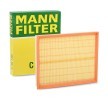 MANN-FILTER Въздушен филтър OPEL вложка на филтър