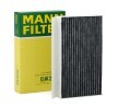 RENAULT FLUENCE 2019 Air conditioning filter 962512 MANN-FILTER CUK26005 in original quality