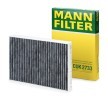 MANN-FILTER Kupeluftfilter aktivtkolfilter