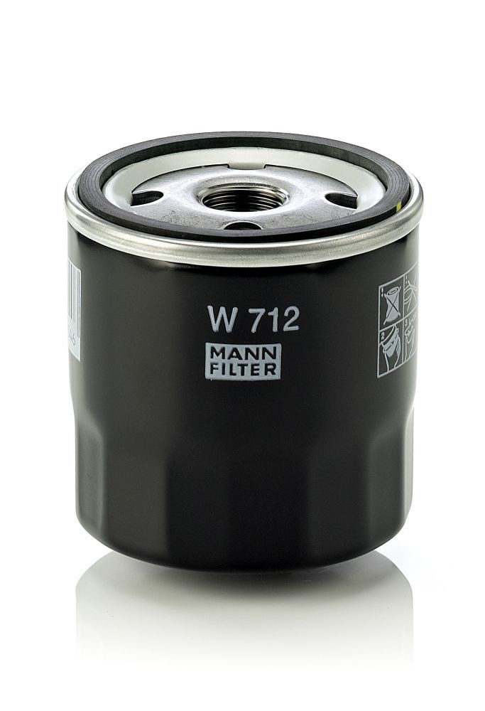 Filtro de aceite para motor MANN-FILTER W 712 4011558700508