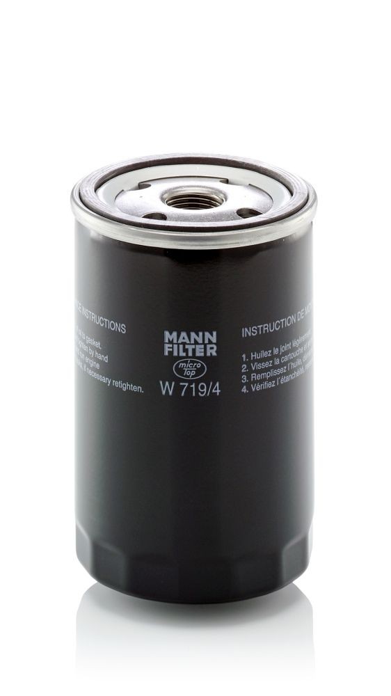 MANN-FILTER  W 719/4 Ölfilter Ø: 76mm, Außendurchmesser 2: 71mm, Ø: 76mm, Innendurchmesser 2: 62mm, Höhe: 123mm