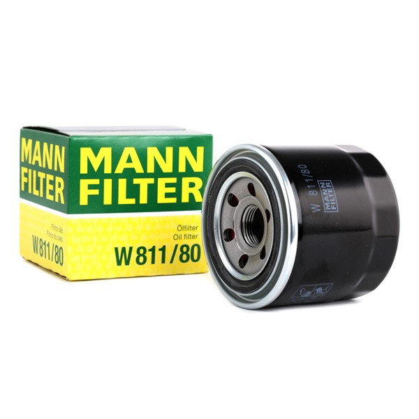 MANN-FILTER W 811/80 Маслен филтър Ø: 80mm, външен диаметър 2: 65mm, Ø: 80mm, вътрешен диаметър 2: 57mm, височина: 75mm