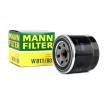 MANN-FILTER Filtro de aceite motor KIA Filtro enroscable, con válvula bloqueo de retorno