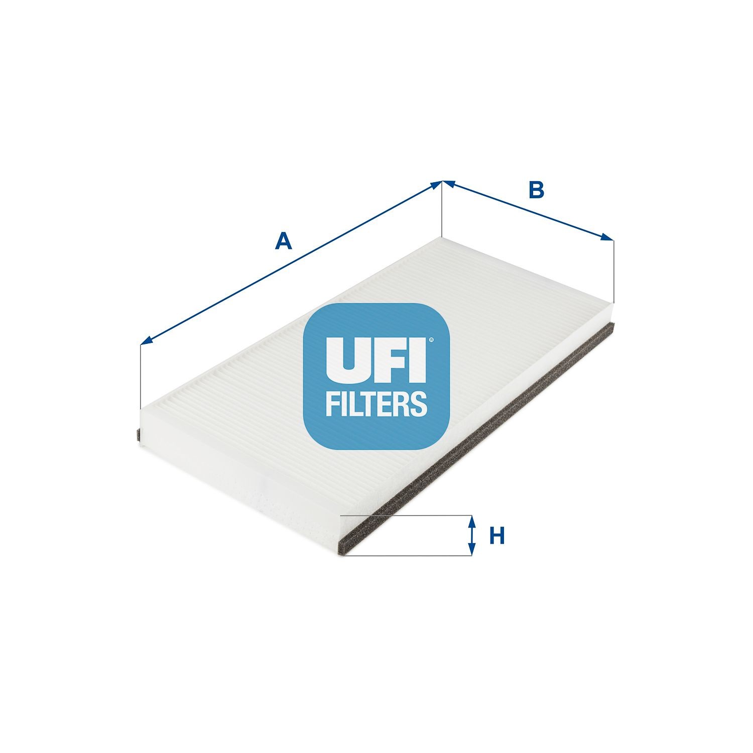 UFI  53.247.00 Filtro de habitáculo Long.: 394mm, Ancho: 181mm, Altura: 32mm
