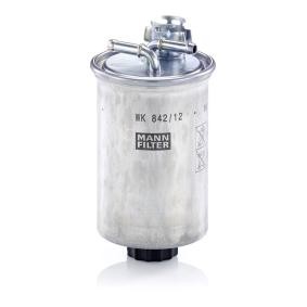 1 Kraftstofffilter MANN-FILTER WK 842/12 x passend für VAG 