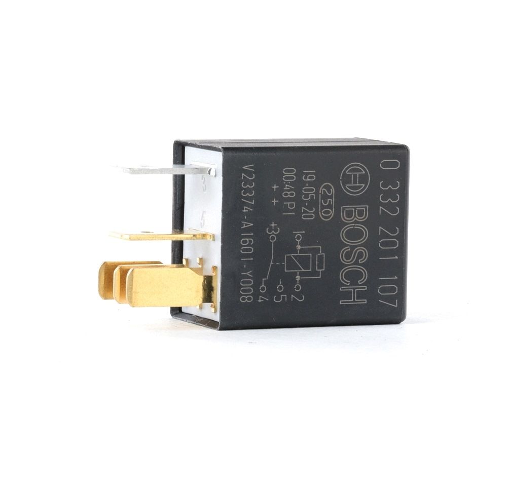 BOSCH Relais 0 332 201 107 AUDI,VW,CHEVROLET,A3 8P1,A3 Sportback 8PA,A4 8K2, B8,A4 Avant 8K5, B8,Q5 