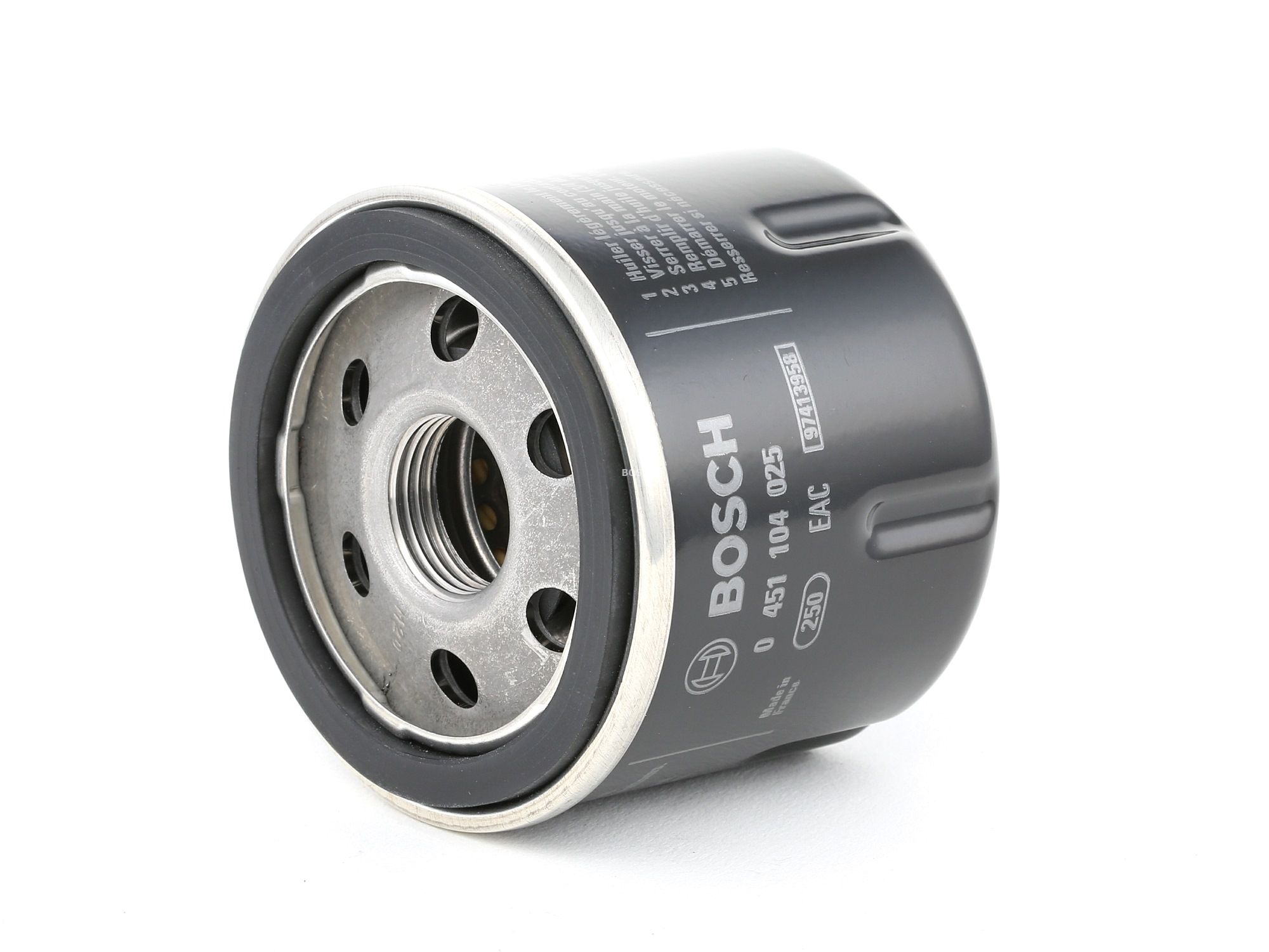 BOSCH Filtre à Huile 0 451 104 025 Oil Filtre RENAULT,NISSAN,DACIA,CLIO II BB0/1/2_, CB0/1/2_,CLIO I