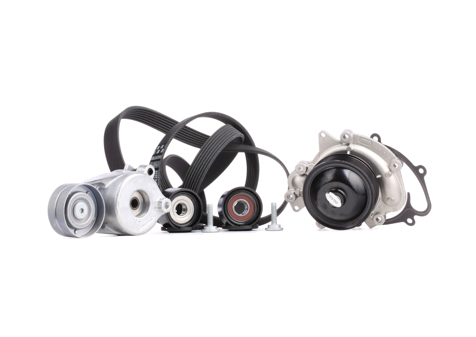 GATES Pompe à eau+Jeu de courroie trapézoïdale à nervures KP17PK2035-2 MERCEDES-BENZ,JEEP,CHRYSLER,C