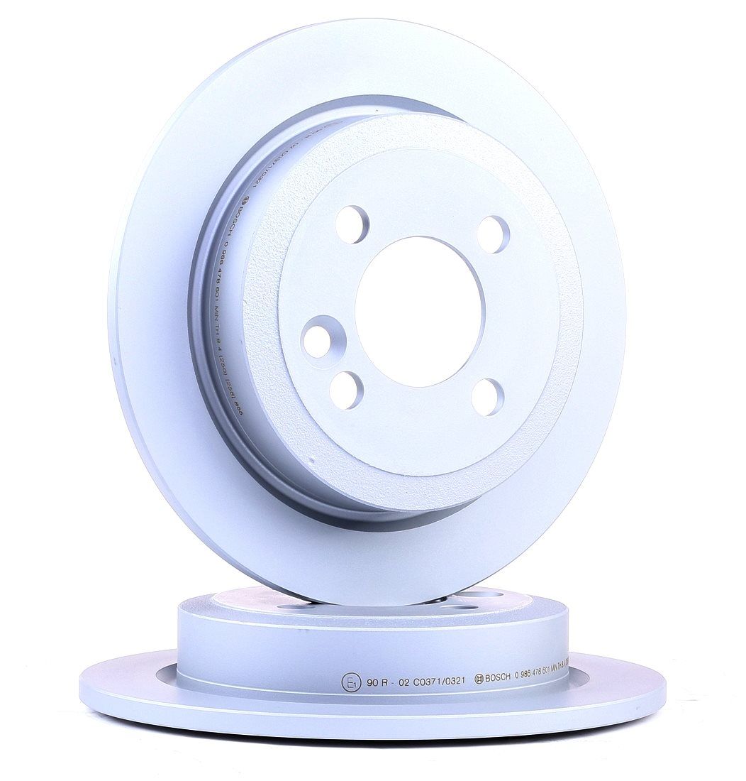 BOSCH Disques De Frein 0 986 478 601 Frein à Disque,Disque de frein MINI,MINI R50, R53,MINI R56,MINI