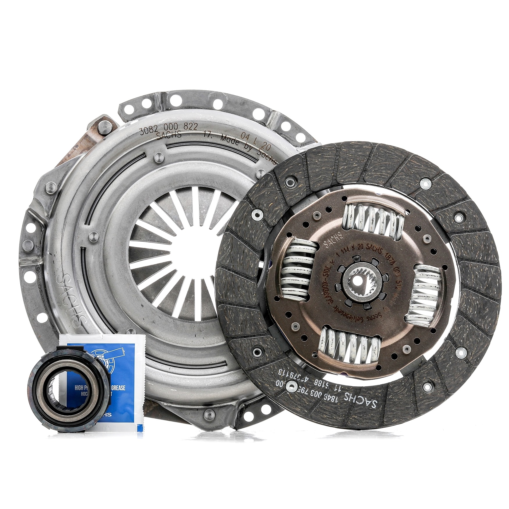 SACHS Kit d'Embrayage 3000 951 044 FIAT,LANCIA,PUNTO 188,PANDA 169,PALIO Weekend 178DX,PUNTO Van 188