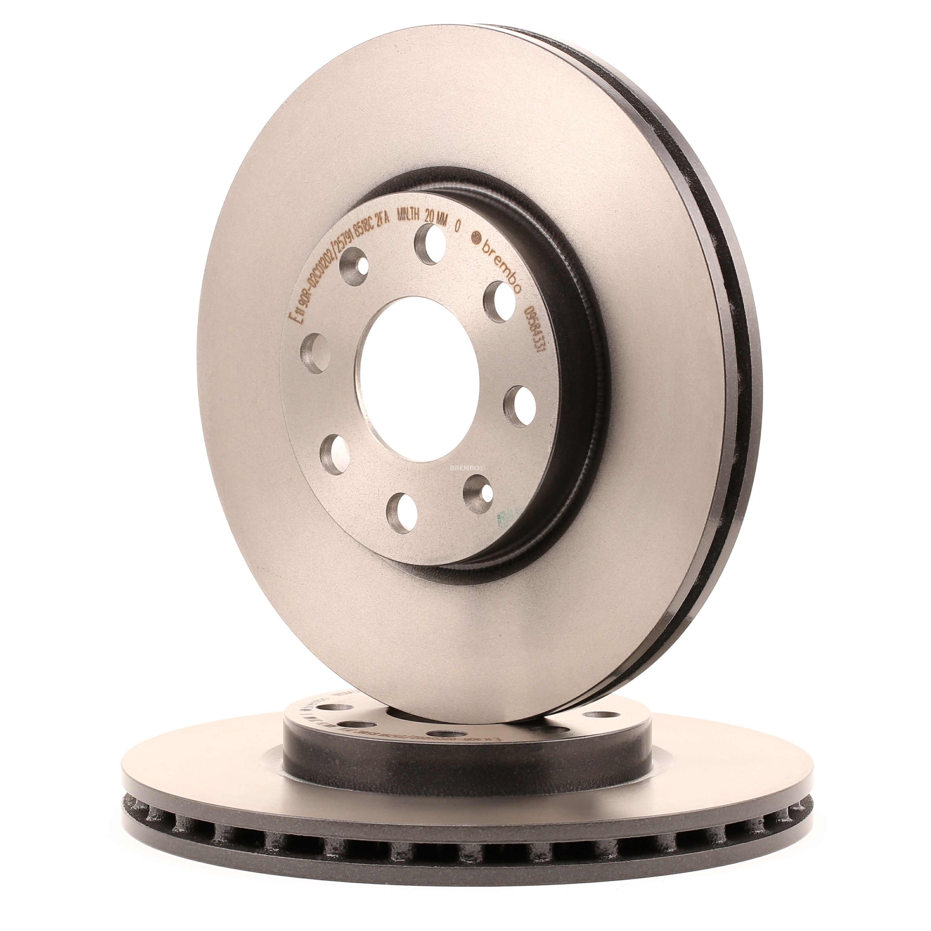 BREMBO Disques De Frein 09.5843.31 Frein à Disque,Disque de frein OPEL,FIAT,VAUXHALL,CORSA D,ADAM,CO