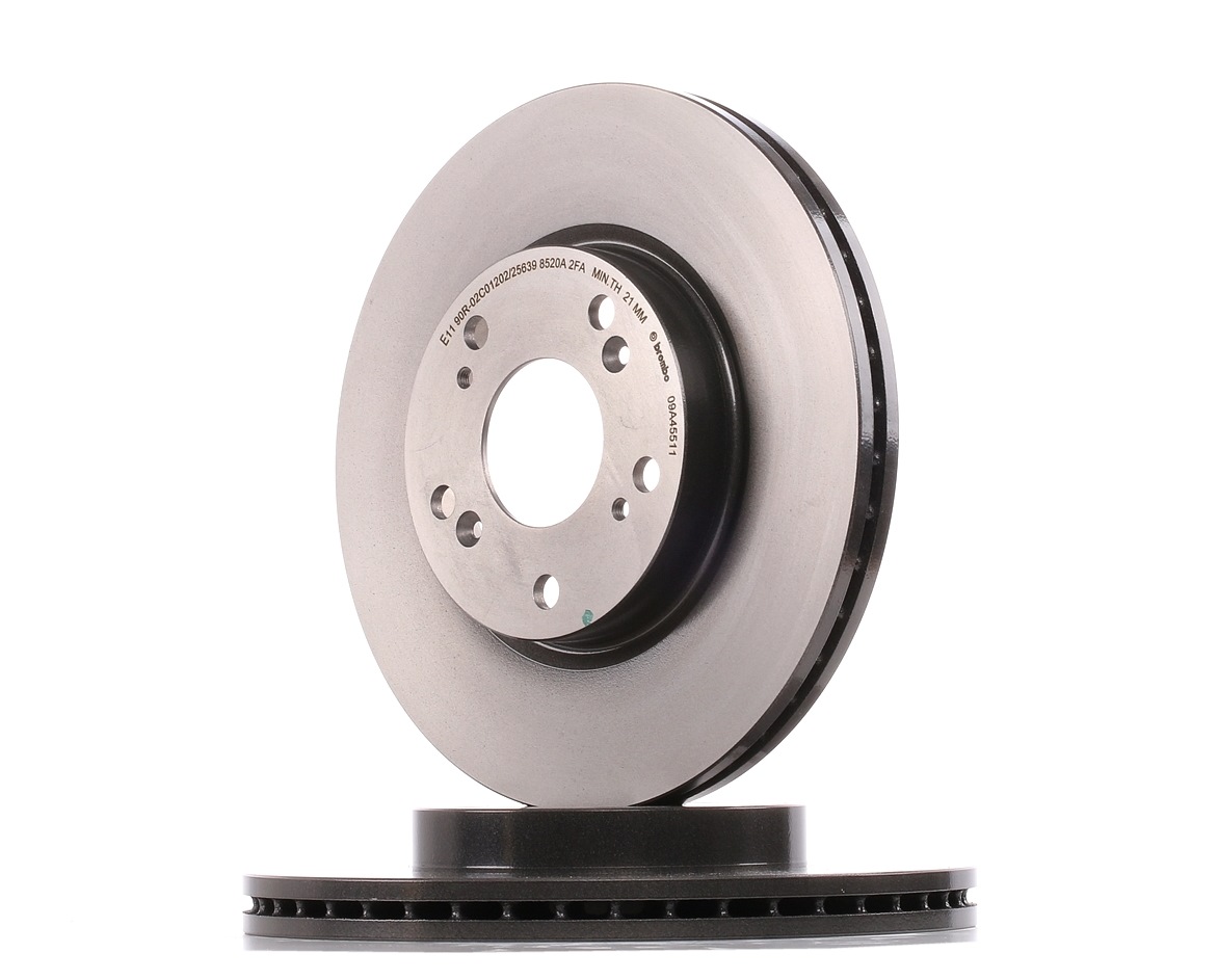 BREMBO Disques De Frein 09.A455.11 Frein à Disque,Disque de frein HONDA,CIVIC VIII Hatchback FN, FK,