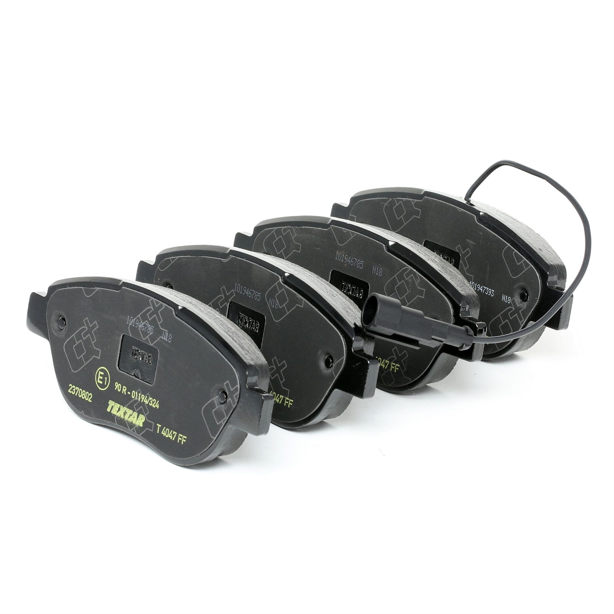 TEXTAR Plaquettes De Frein Q+ 2370802 Jeu De Plaquettes De Frein,Jeu de plaquettes de frein, frein à