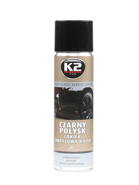 Automotive paints K2 L341 for car (Spraycan, Black, Contents: 500ml)