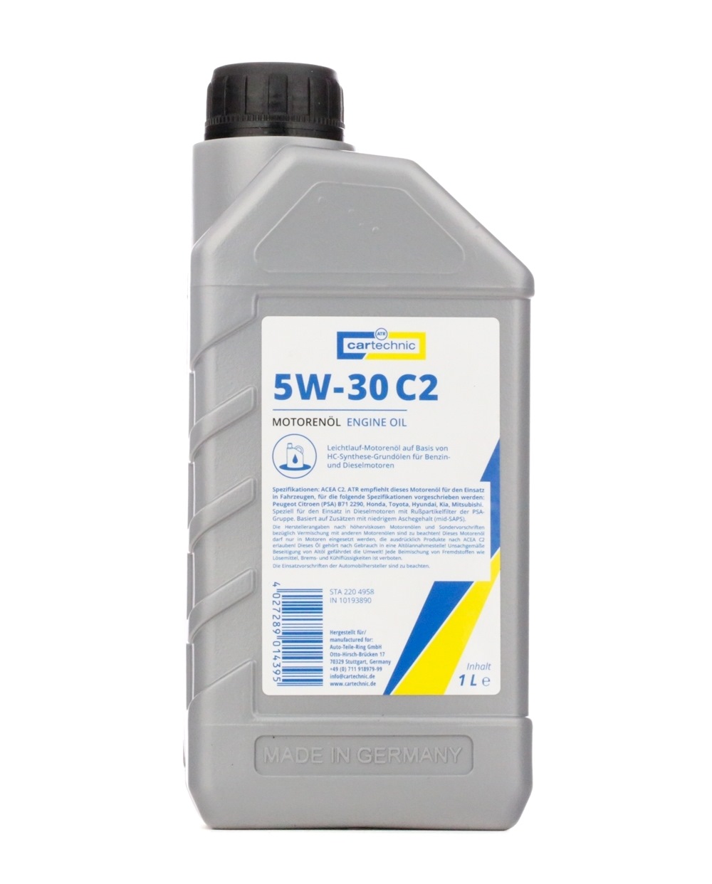 CARTECHNIC Huile moteur 40 27289 01439 5