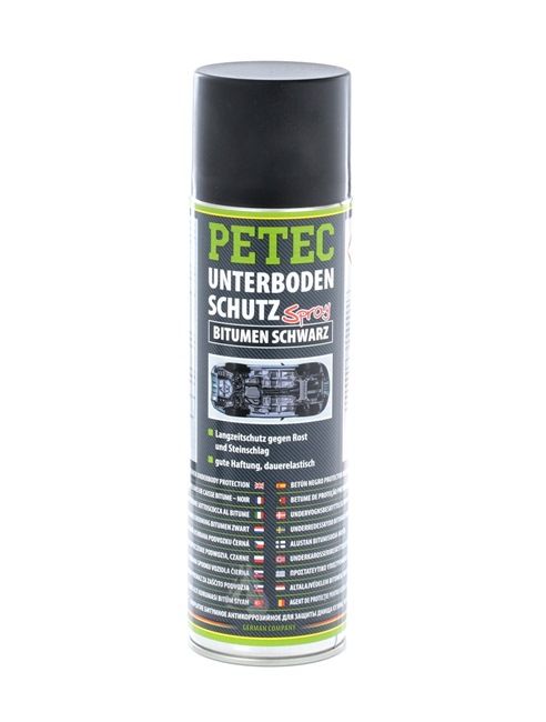 Undercoating PETEC 73150 for car (Spraycan, not over-paintable, Elastic, Black, Contents: 500ml)