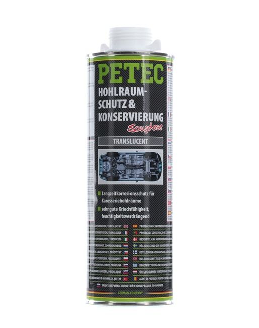 Hohlraumwachs PETEC 73510 für Auto (1l, Dose, plastisch, kriechfähig, weiß-transparent)