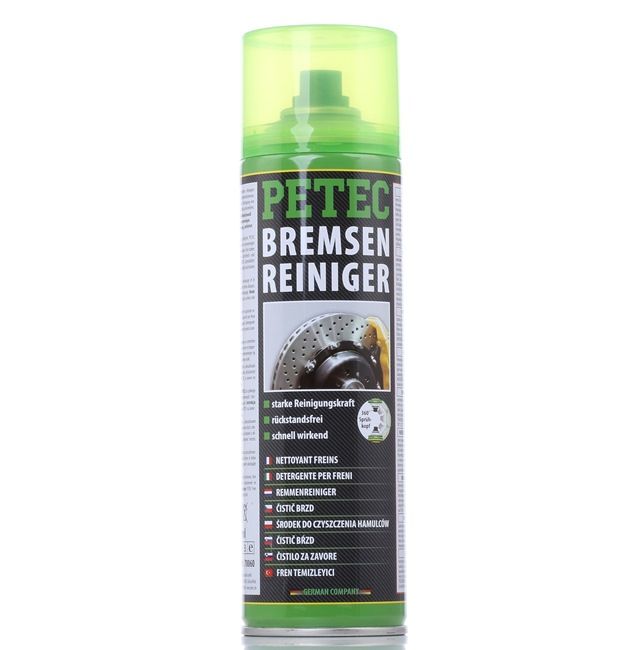Bremsen- und Kupplungsreiniger PETEC 70060 für Auto (Inhalt: 500ml, Sprühdose, farblos)