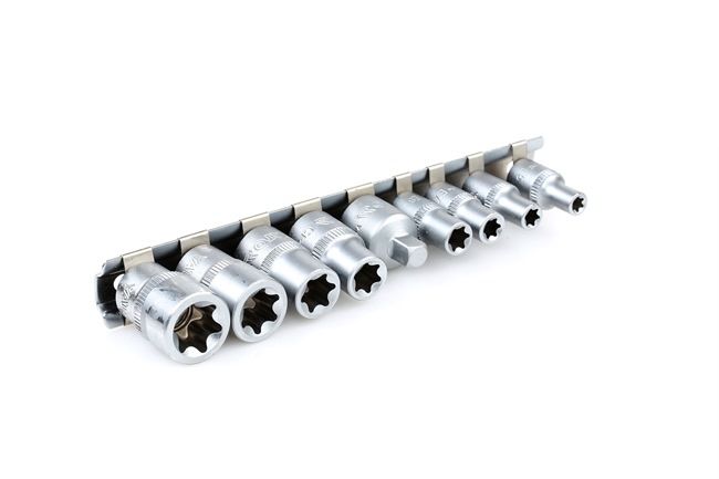 Socket Set Square Drive Tang Size: 6.3 (1/4")mm (inch), 10 (3/8")mm (inch), Spanner size: E5-E16
