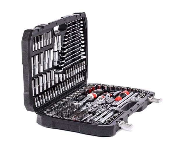 Socket Set Square Drive Tang Size: 10 (3/8"), 12.5 (1/2"), 6.3 (1/4")mm (inch)