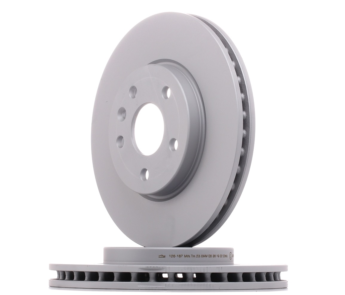 ATE Disques De Frein 24.0126-0187.1 Frein à Disque,Disque de frein OPEL,VAUXHALL,ASTRA K,ASTRA K Spo