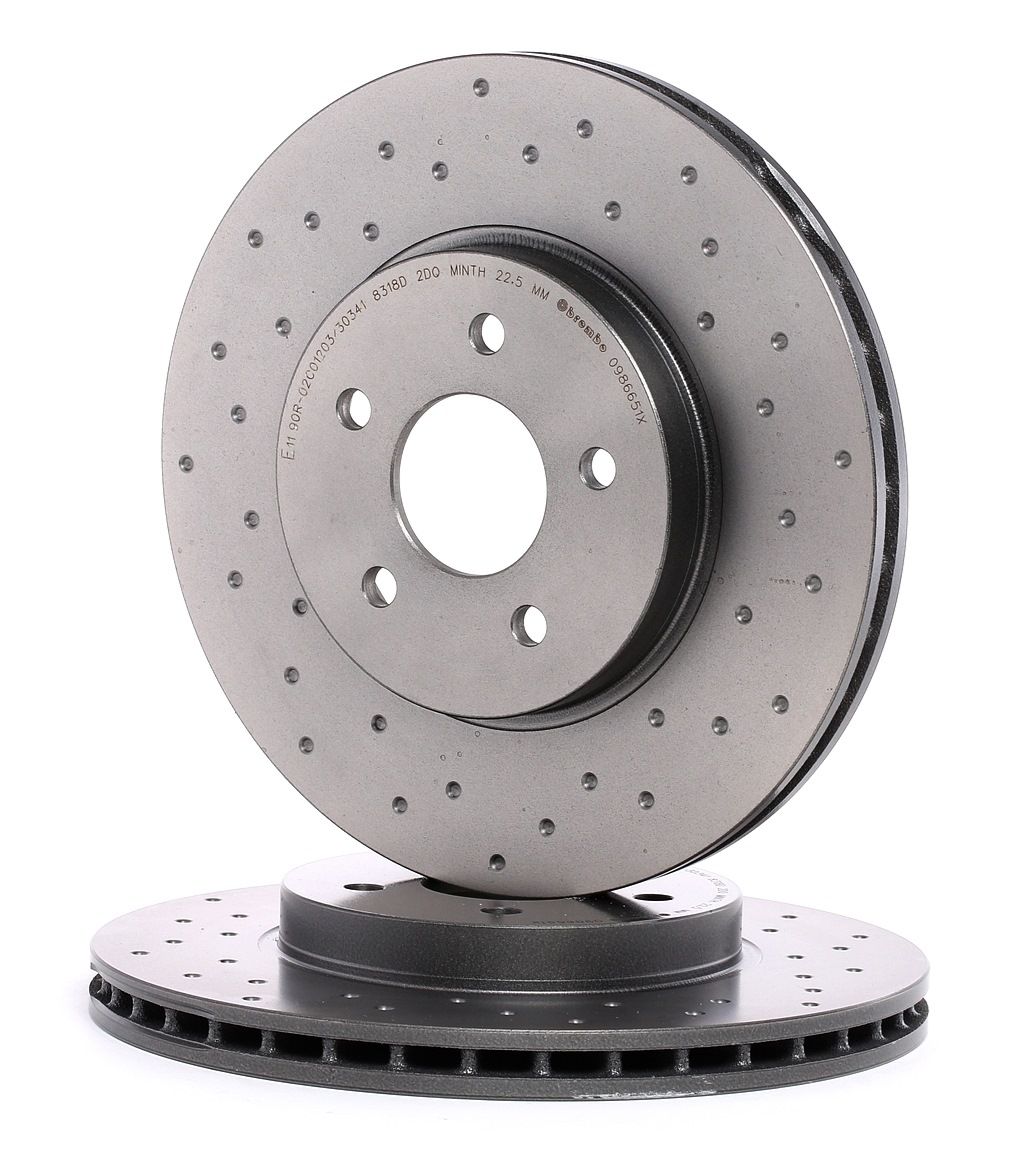 BREMBO Disques De Frein XTRA LINE 09.8665.1X Frein à Disque,Disque de frein JAGUAR,FORD,X-TYPE CF1,X