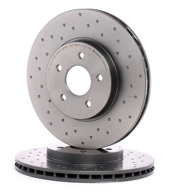BREMBO Brake discs for JAGUAR XF of original quality