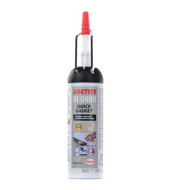 Seam sealers LOCTITE 2327036 for car (Quick Gasket, Cartridge, Black, Silicone, Contents: 100ml, Oil resistant)
