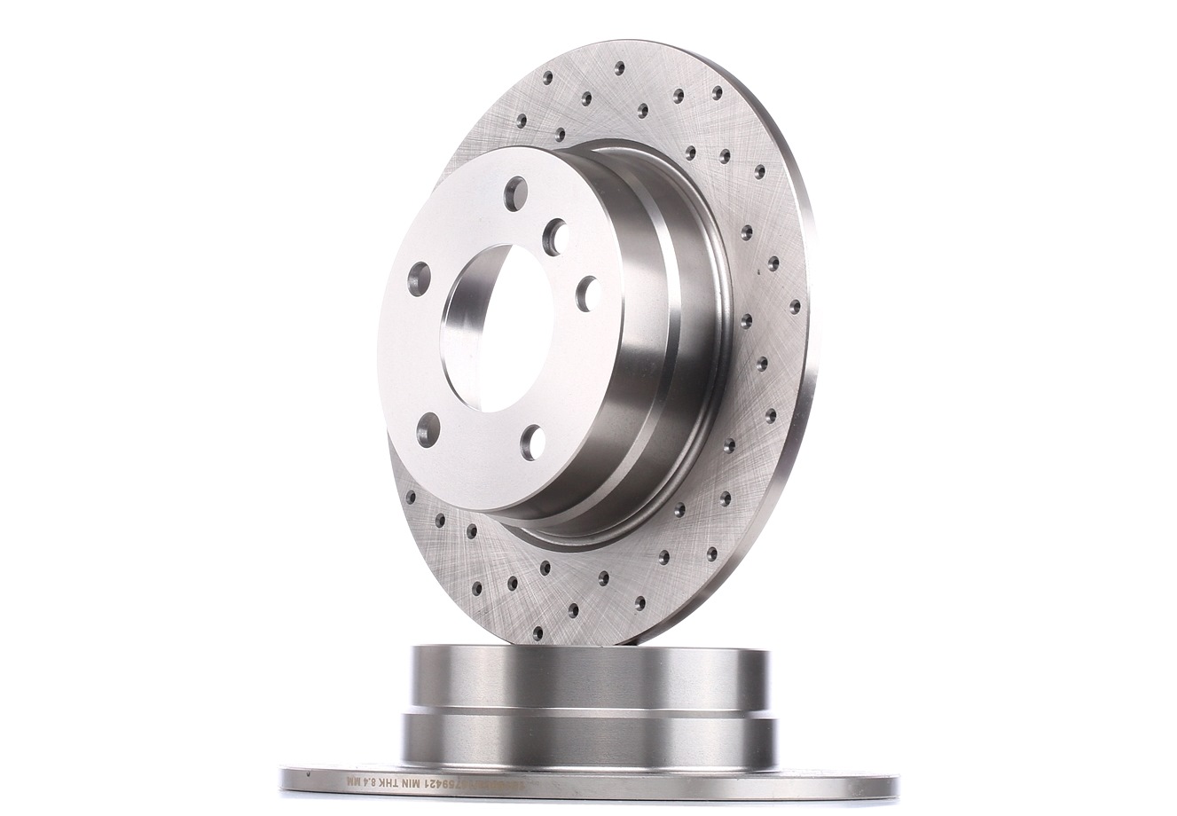 RIDEX Disques De Frein 82B2090 Frein à Disque,Disque de frein BMW,1 E87,1 E81