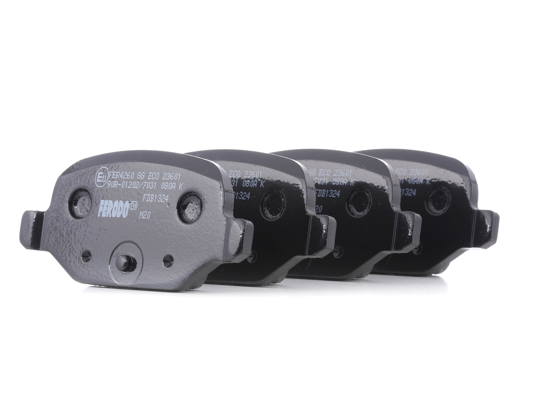 FERODO Bremsbeläge FDB1324 Bremsklötze,Scheibenbremsbelag FIAT,LANCIA,ABARTH,PUNTO 188,PANDA 169,500 312,500 C 312,PANDA Van 169,IDEA,YPSILON 843