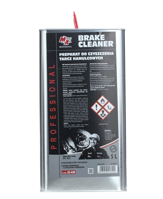 Productos de limpieza del freno y embrague MA PROFESSIONAL 20-A06 para auto (Xtreme Spray brillante para neumáticos, Capacidad: 5L, Cisterna)