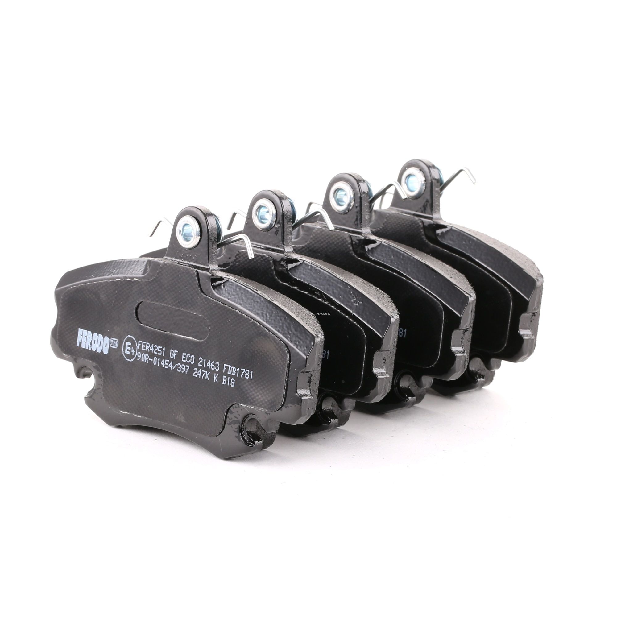 FERODO Bremsbeläge FDB1781 Bremsklötze,Scheibenbremsbelag RENAULT,DACIA,LADA,CLIO II BB0/1/2_, CB0/1/2_,TWINGO II CN0_,CLIO II Kasten SB0/1/2_