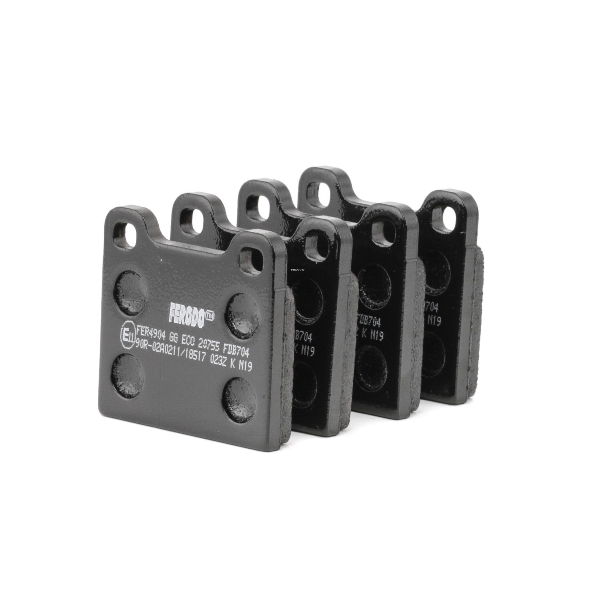 FERODO Bremsbeläge FDB704 Bremsklötze,Scheibenbremsbelag VW,AUDI,MERCEDES-BENZ,KAEFER,411412,1500,1600 Variant 36,1500,1600 31