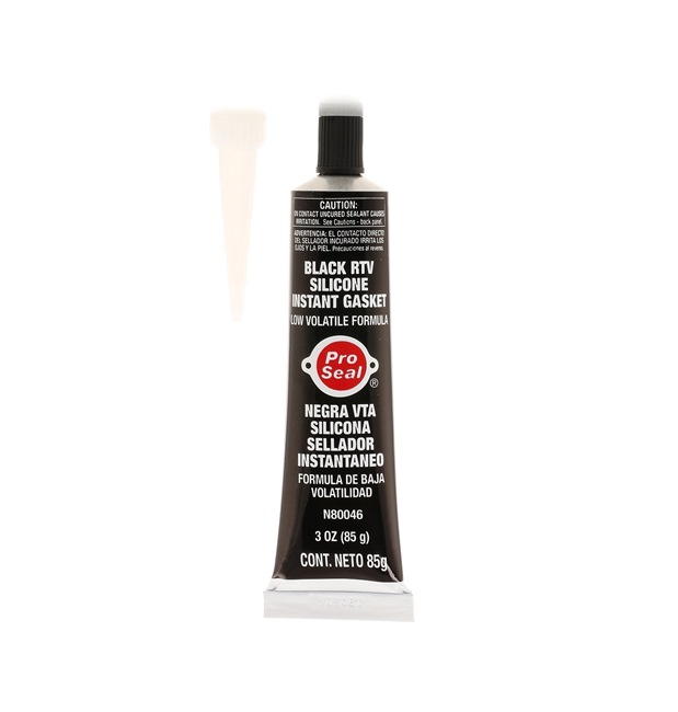 Sellador de juntas Pro Seal 10-043 para auto (Tubo, Embalaje Blister, negro, Silicona, Contenido: 85ml, resistente al aceite)