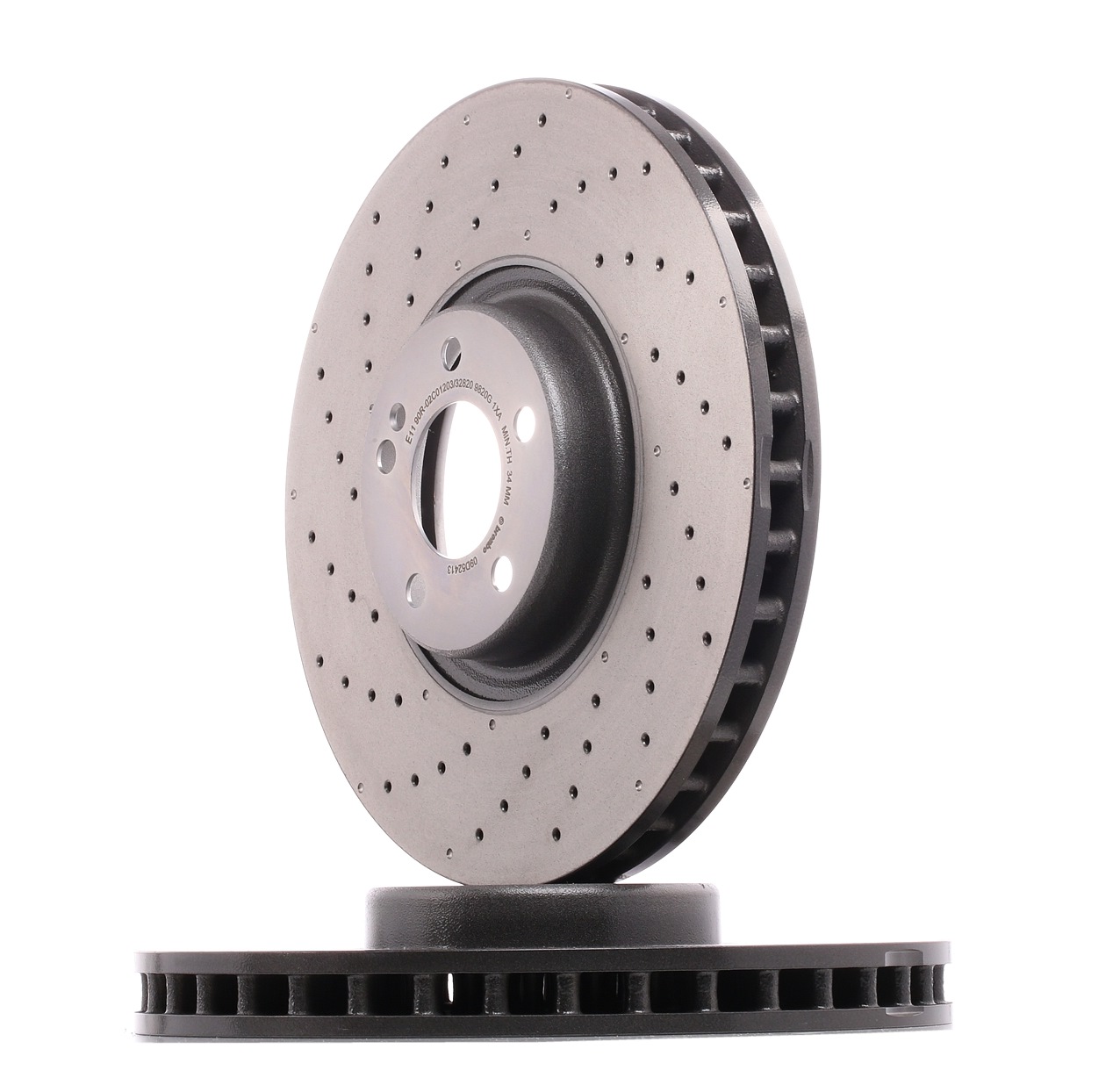 BREMBO Disques De Frein CO-CAST DISCS LINE 09.D524.13 Frein à Disque,Disque de frein MERCEDES-BENZ,C