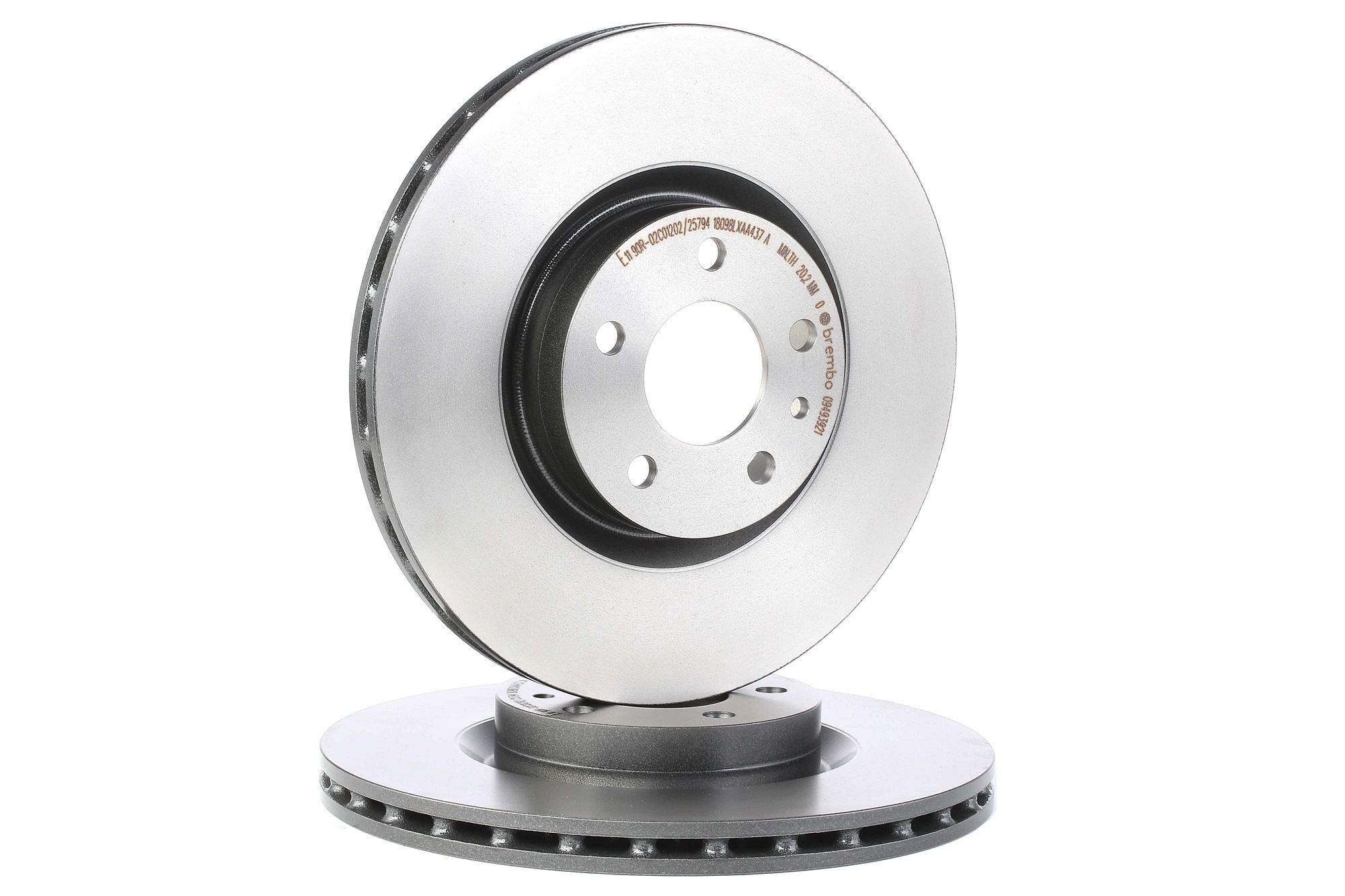 BREMBO Disques De Frein 09.4939.21 Frein à Disque,Disque de frein FIAT,OPEL,ALFA ROMEO,DOBLO Furgón/