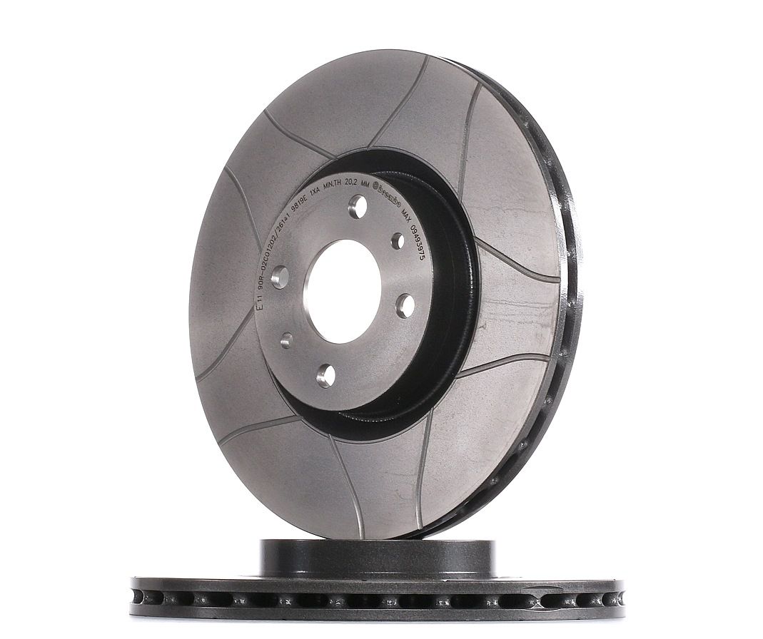 BREMBO Disques De Frein 09.4939.75 Frein à Disque,Disque de frein FIAT,LANCIA,PEUGEOT,DOBLO 119,STIL