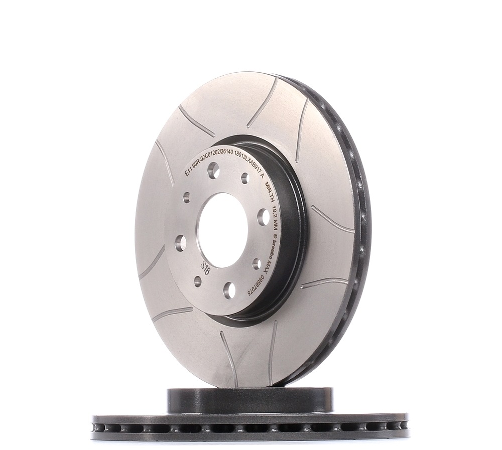 BREMBO Disques De Frein 09.5870.75 Frein à Disque,Disque de frein FIAT,PUNTO 188,DOBLO 119,DOBLO Car
