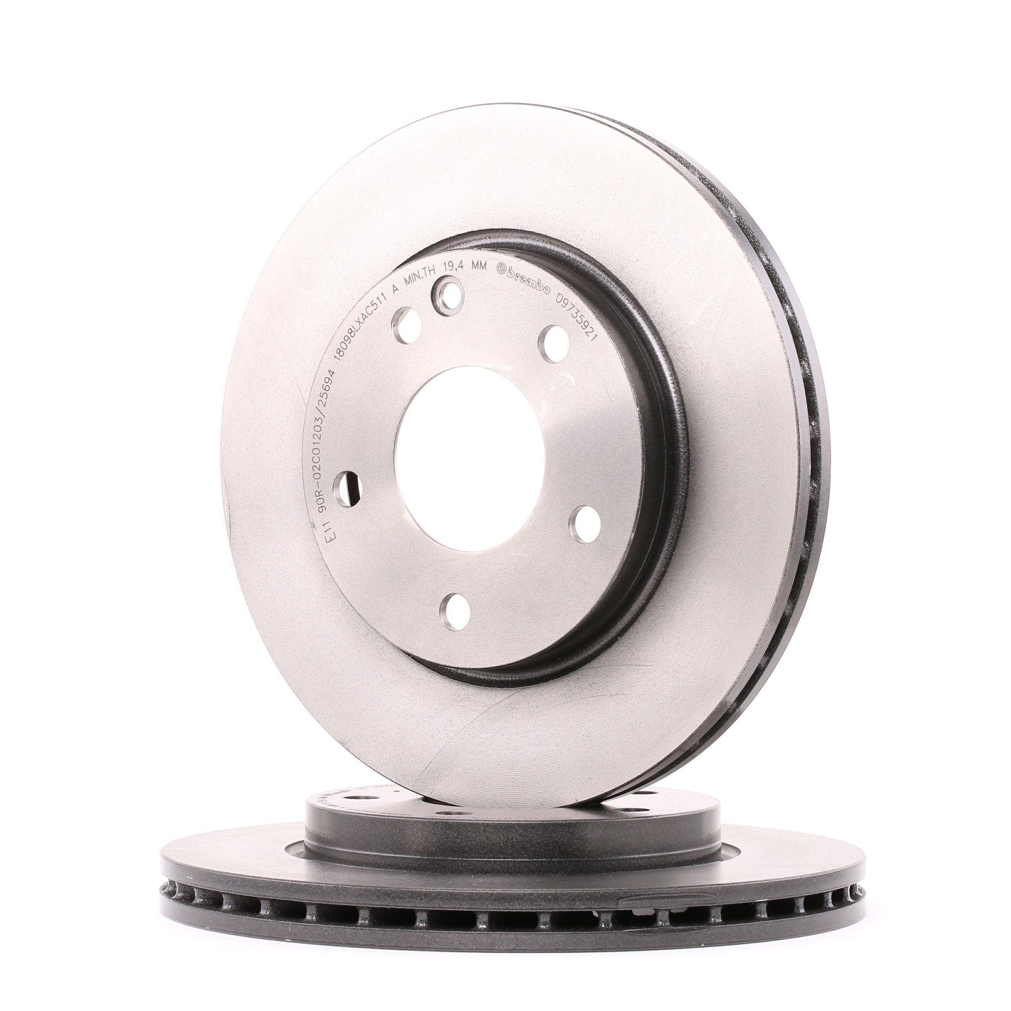 BREMBO Disques De Frein 09.7359.21 Frein à Disque,Disque de frein MERCEDES-BENZ,CLASE A W168