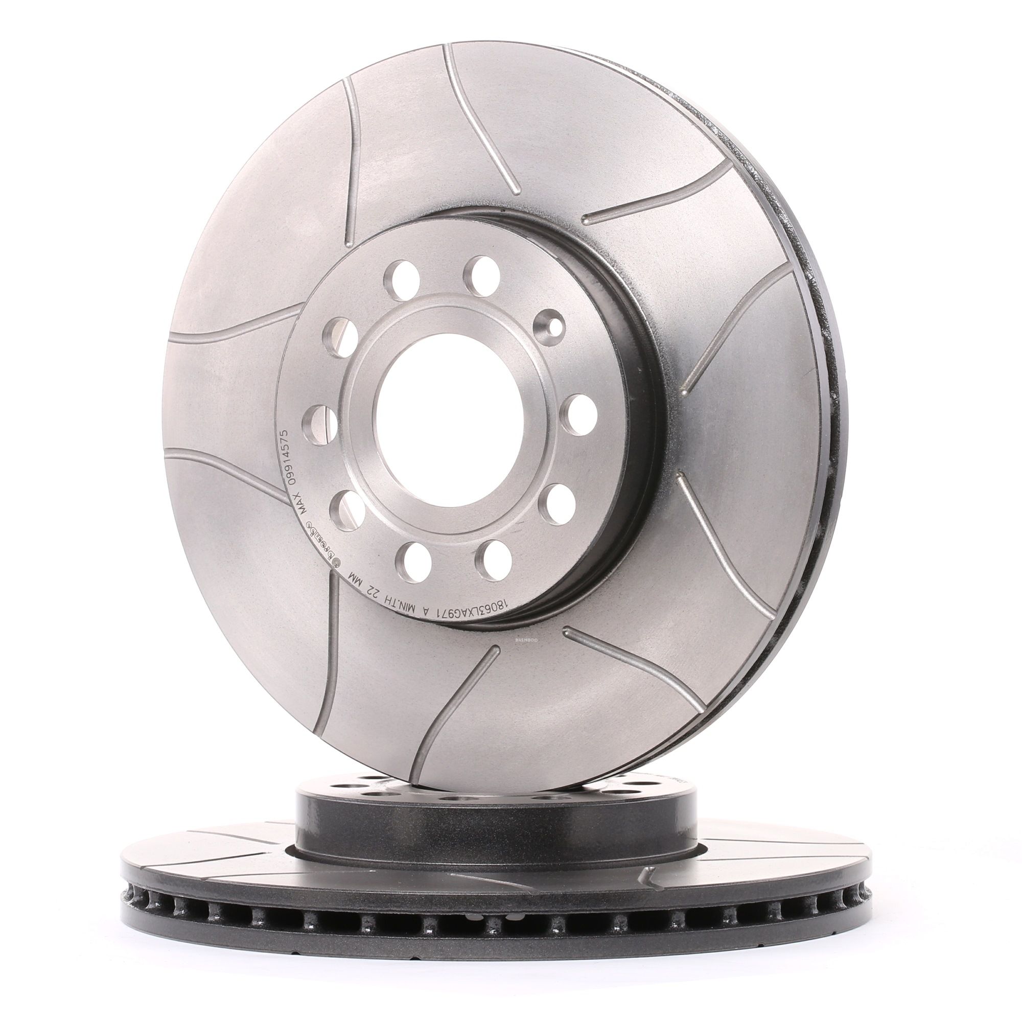 BREMBO Disques De Frein 09.9145.75 Frein à Disque,Disque de frein VW,AUDI,SKODA,GOLF V 1K1,TOURAN 1T