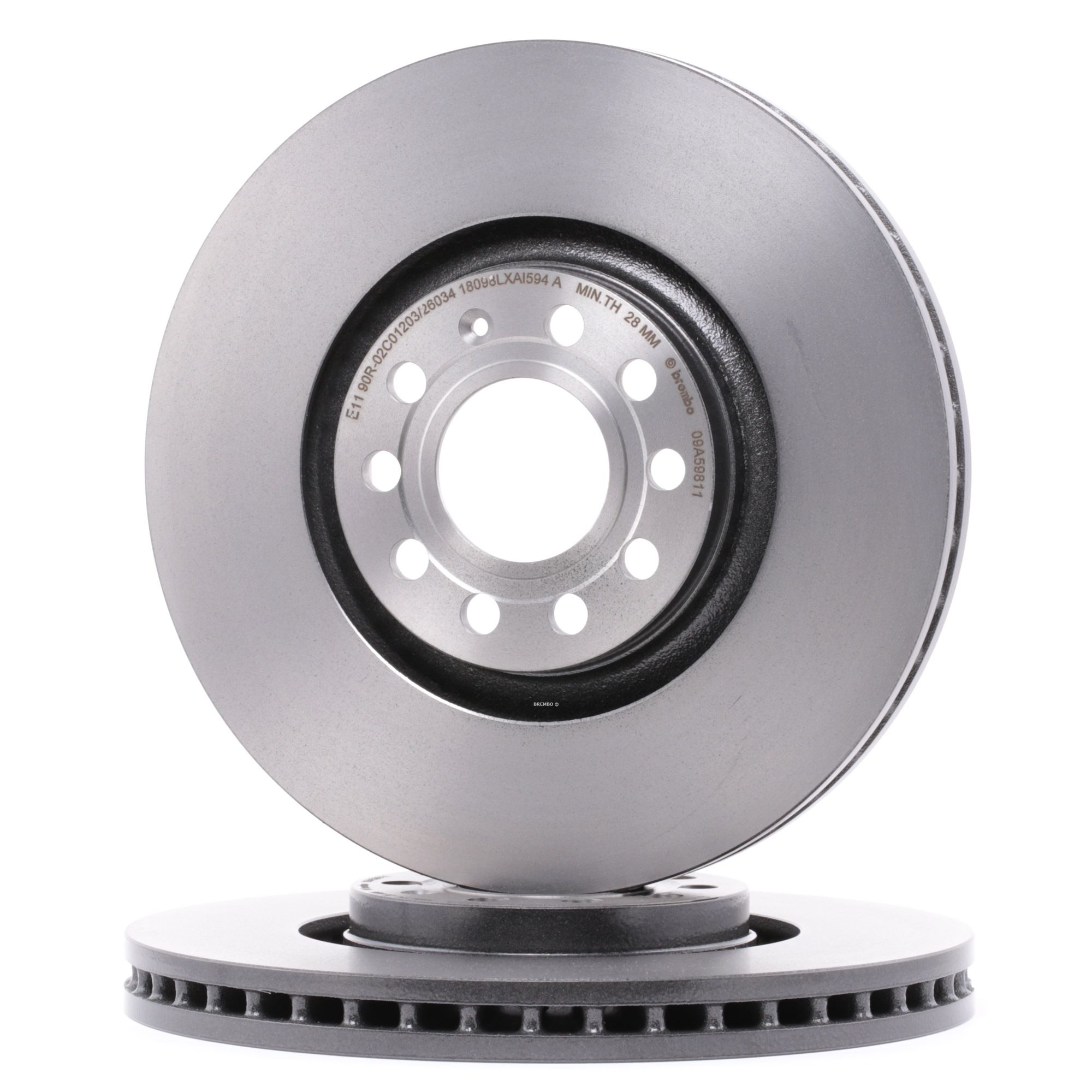 BREMBO Disques De Frein 09.A598.11 Frein à Disque,Disque de frein AUDI,SEAT,A4 Avant 8ED, B7,A4 8EC,
