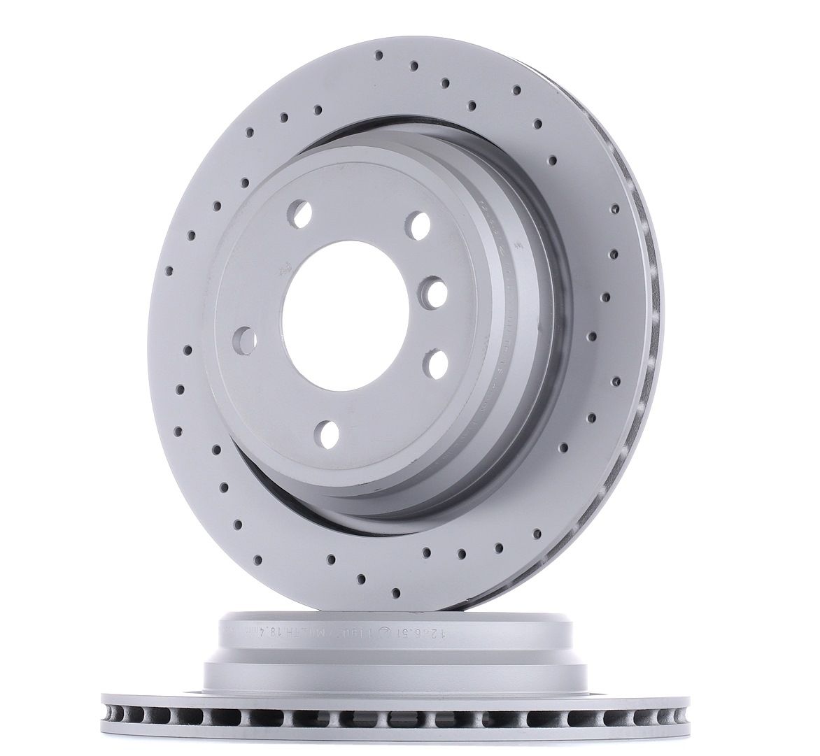 ZIMMERMANN Disques De Frein 150.1286.52 Frein à Disque,Disque de frein BMW,ALPINA,5 E39,5 Touring E3