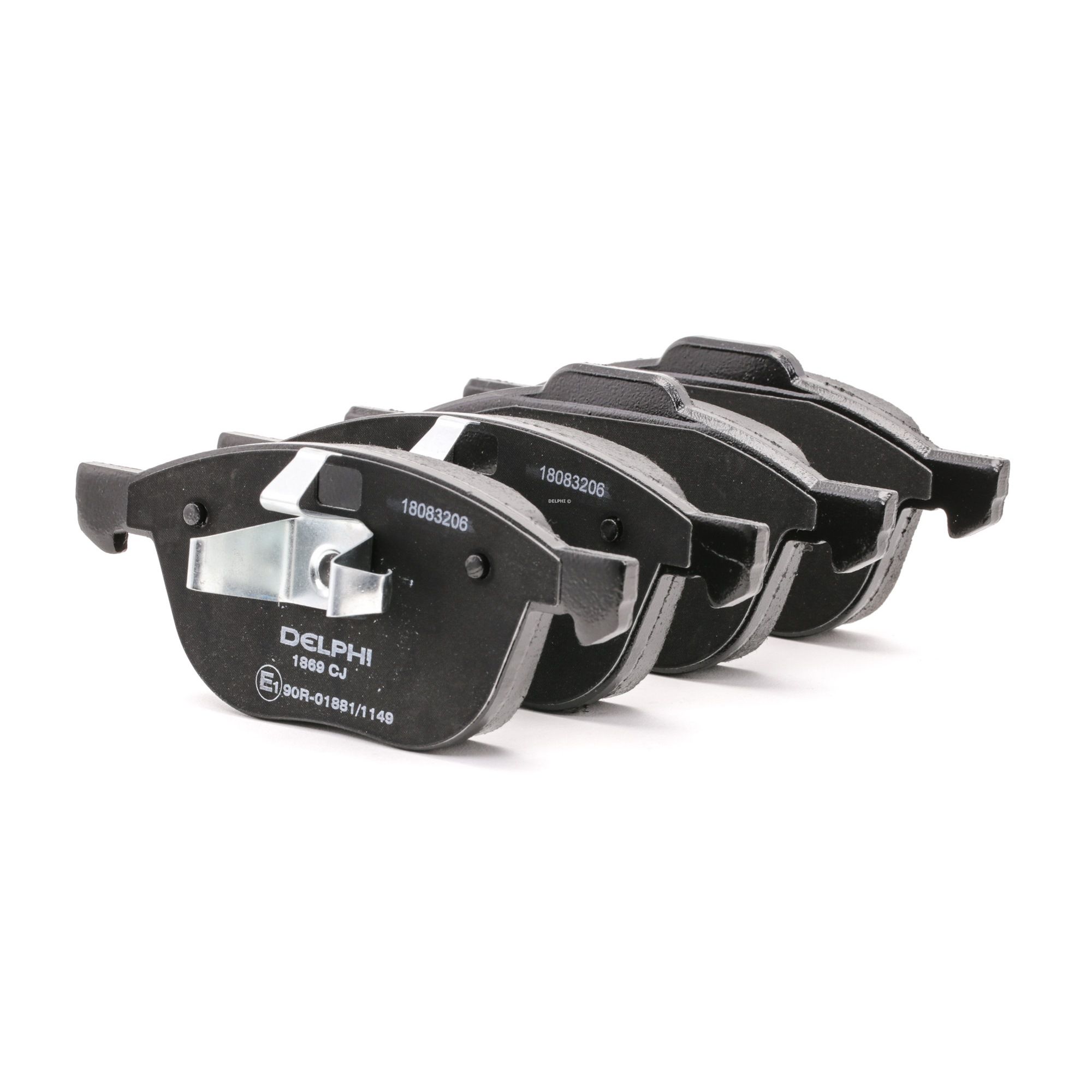 DELPHI Plaquettes De Frein LP1869 Jeu De Plaquettes De Frein,Jeu de plaquettes de frein, frein à dis