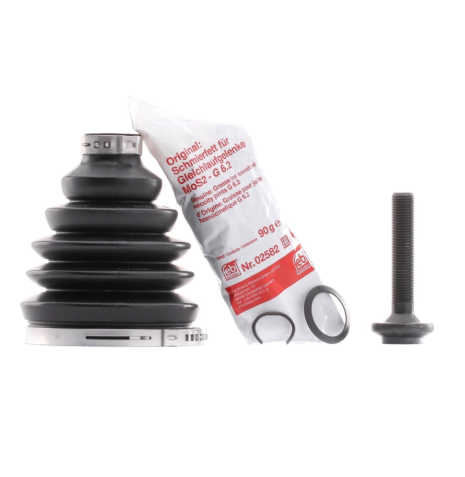 FEBI BILSTEIN Soufflet De Cardan 15842 Kit Soufflet De Cardan,Jeu de joints-soufflets, arbre de comm