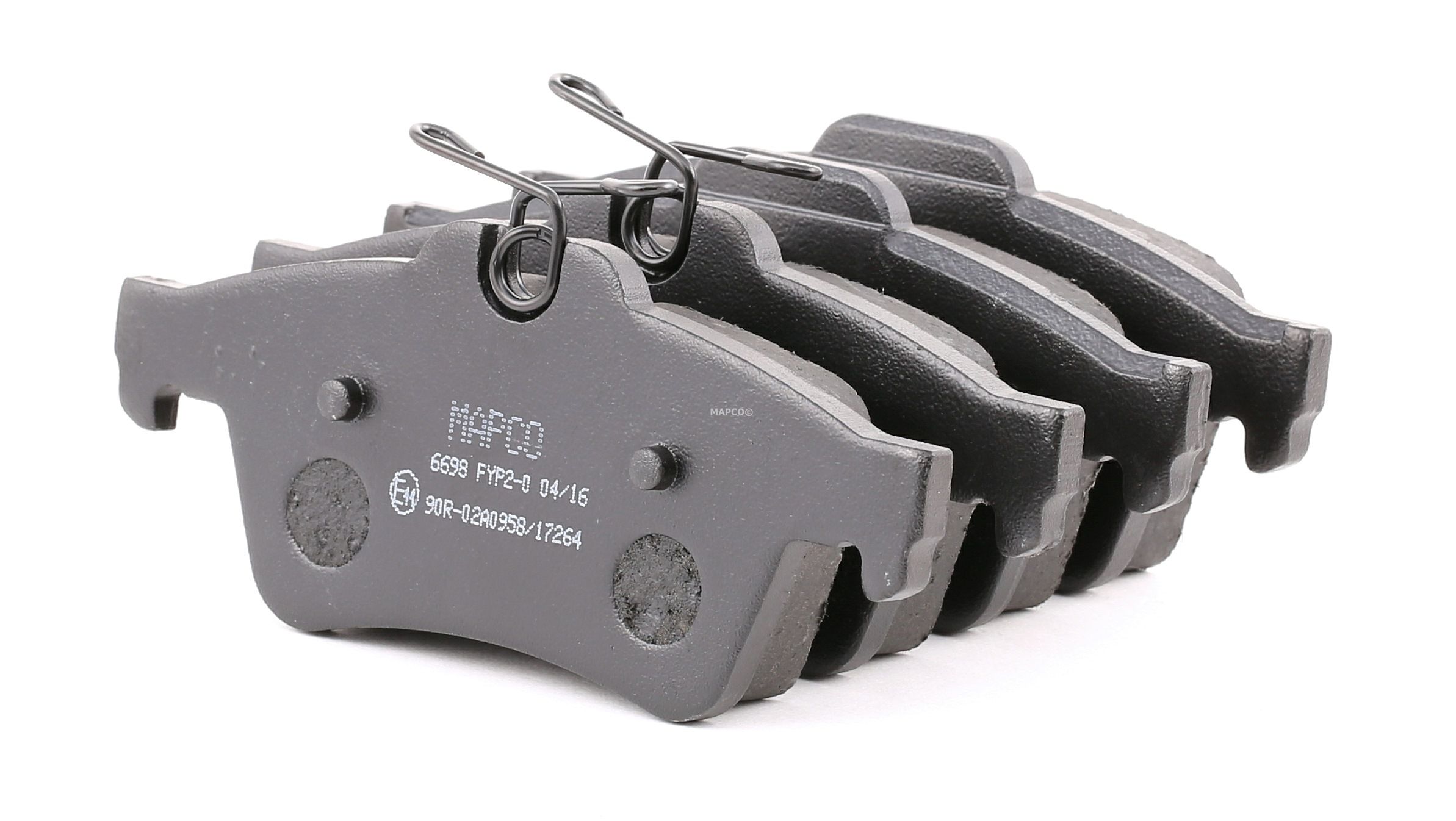 MAPCO Plaquettes De Frein 6698 Jeu De Plaquettes De Frein,Jeu de plaquettes de frein, frein à disque